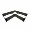 Frame It All Tool-Free Weathered Wood Arrowhead - 8 ft. x 8 ft. x 16.5 in. Composite Straight Corner Raised Garden Bed 1 in. Profile