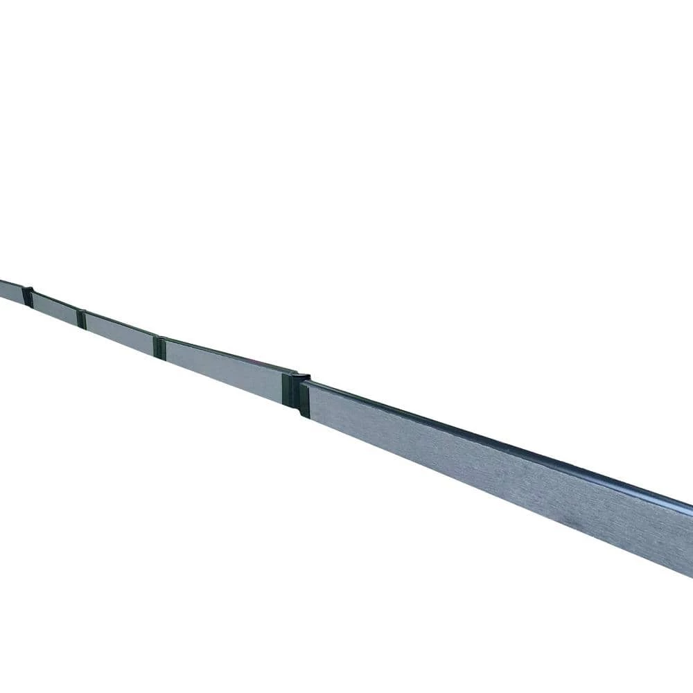 Frame It All 1 in. Series 16 ft. Weathered Wood Composite Straight Landscape Edging Kit 1 Frame It All 1 in. Series 16 ft. Weathered Wood Composite Straight Landscape Edging Kit