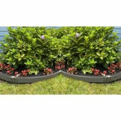 Frame It All 16 ft. Weathered Wood Curved Composite Landscape Edging Kit 2 in. Profile
