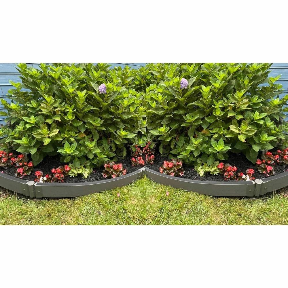Frame It All 16 ft. Weathered Wood Curved Composite Landscape Edging Kit 2 in. Profile 1 Frame It All 16 ft. Weathered Wood Curved Composite Landscape Edging Kit 2 in. Profile