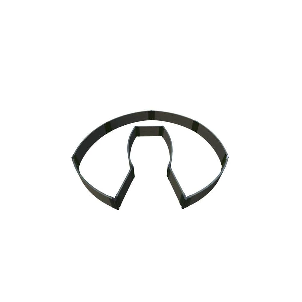 Frame It All 9 ft. x 6 ft. x 11 in. Weathered Wood Composite Walk-In Circle Chicago Keyhole Path Raised Garden Bed - 1 in. Profile 1 Frame It All 9 ft. x 6 ft. x 11 in. Weathered Wood Composite Walk-In Circle Chicago Keyhole Path Raised Garden Bed - 1 in. Profile
