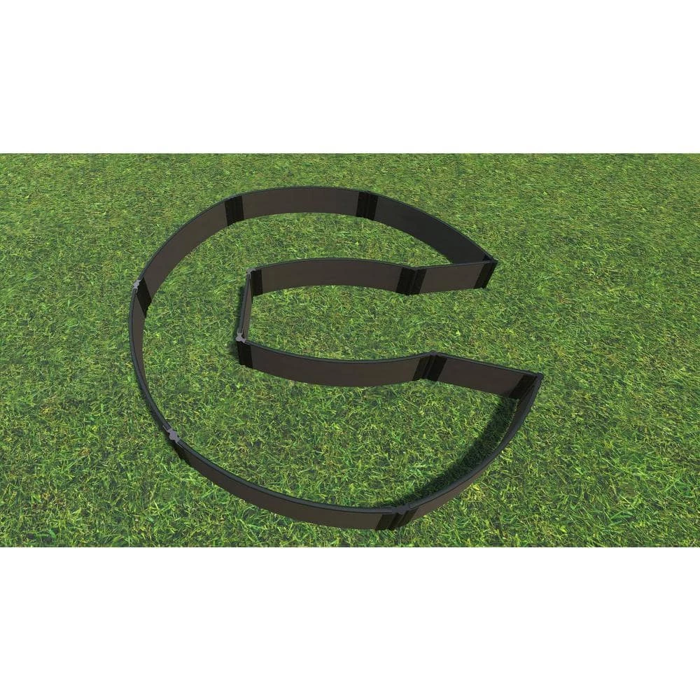 Frame It All 9 ft. x 6 ft. x 11 in. Weathered Wood Composite Walk-In Circle Chicago Keyhole Path Raised Garden Bed - 1 in. Profile 2 Frame It All 9 ft. x 6 ft. x 11 in. Weathered Wood Composite Walk-In Circle Chicago Keyhole Path Raised Garden Bed - 1 in. Profile - Image 2