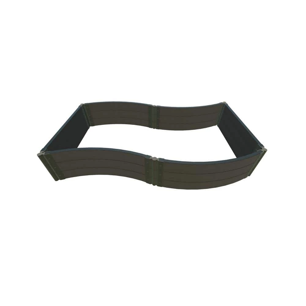 Frame It All 4 in. x 8 in. x 16.5 in. Weathered Wood Composite 2 in. Profile Curved 1 Frame It All 4 in. x 8 in. x 16.5 in. Weathered Wood Composite 2 in. Profile Curved