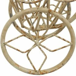 Sunnydaze Decor Sunnydaze 12 in. Tricycle Indoor/Outdoor White Steel Standing Planter Basket -Sunnydaze Decor Sales white sunnydaze decor plant stands lci 795 44 1000