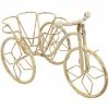 Sunnydaze Decor Sunnydaze 12 in. Tricycle Indoor/Outdoor White Steel Standing Planter Basket