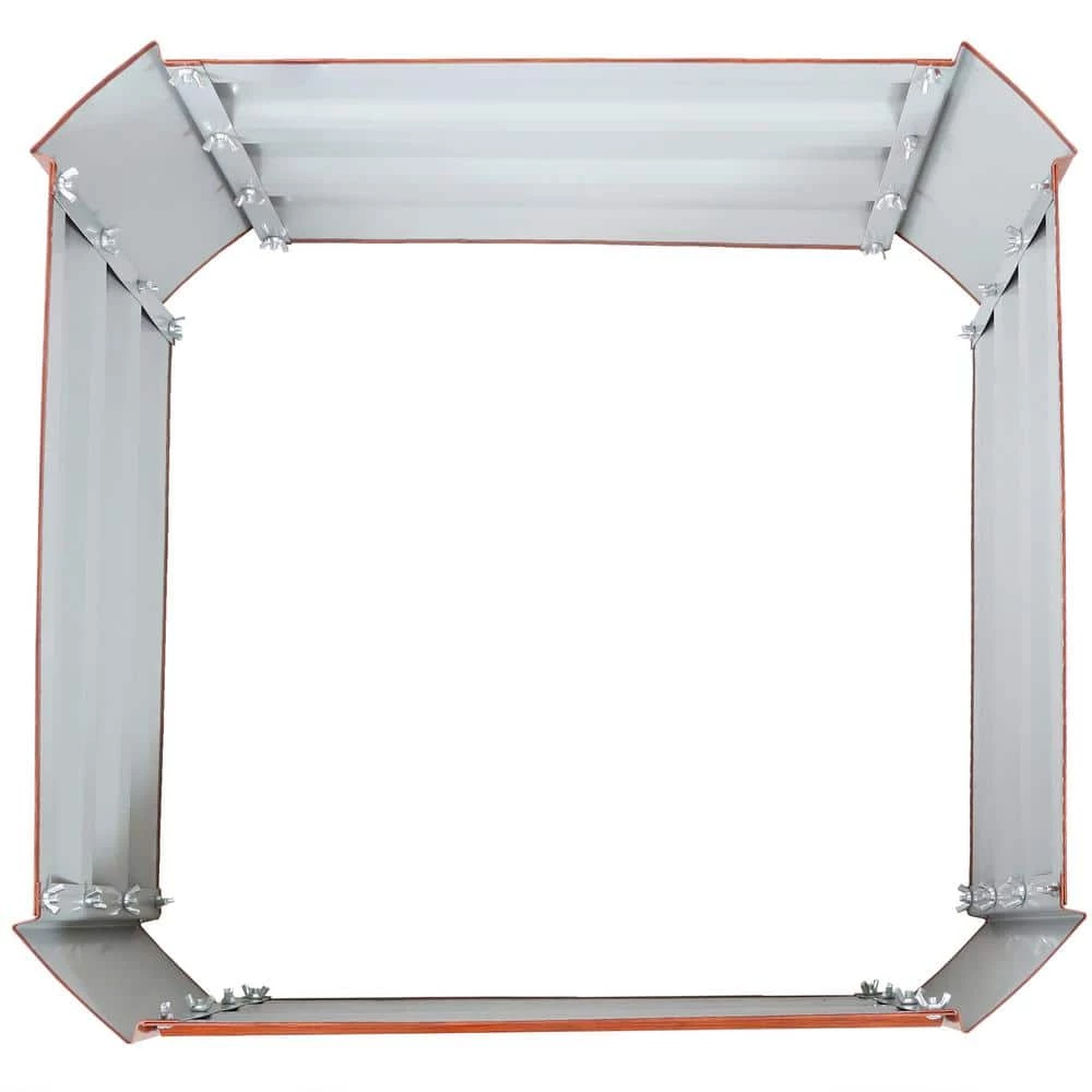 Sunnydaze Decor 24 in. Square Woodgrain Galvanized Steel Raised Bed 2 Sunnydaze Decor 24 in. Square Woodgrain Galvanized Steel Raised Bed - Image 2